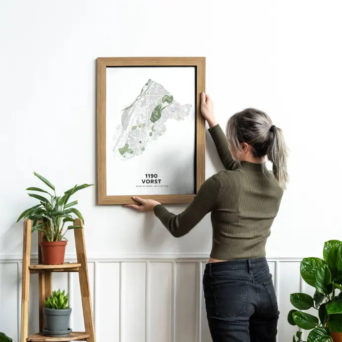 Carte design de la commune de Forest à Bruxelles.