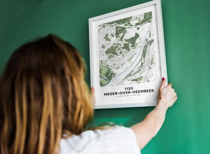 Affiche décorative de Neder-Over-Heembeek, à Bruxelles