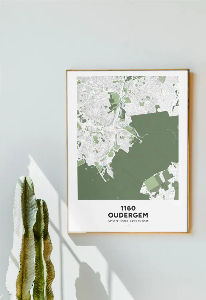 Carte d&#39;Auderghem à Bruxelles.