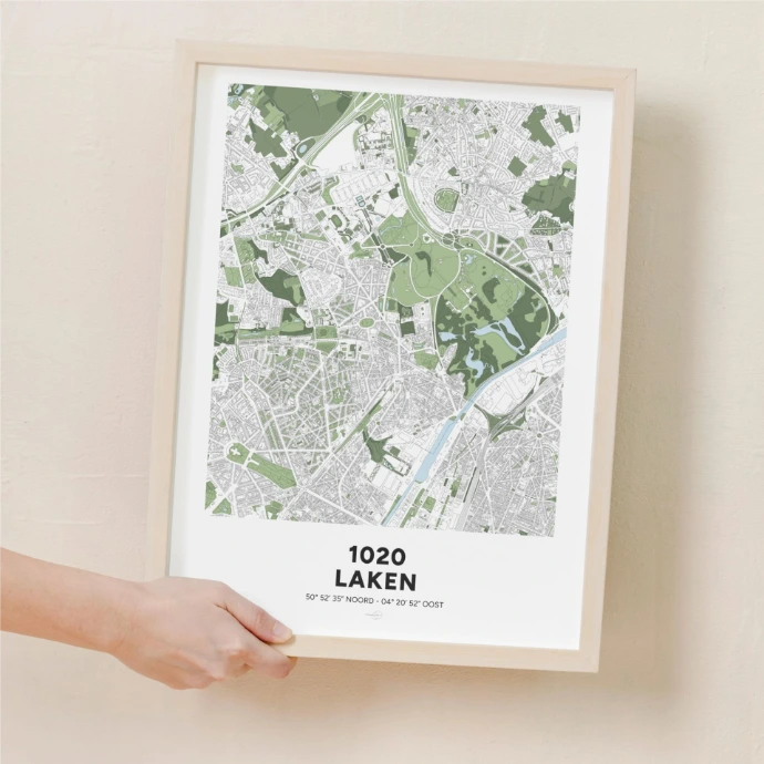Carte de Laeken, imprimée à Bruxelles.
