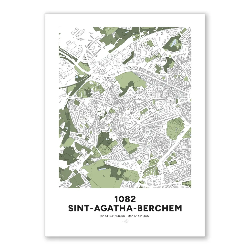 carte-ville-poster-commune-berchem-sainte-agathe-1.webp