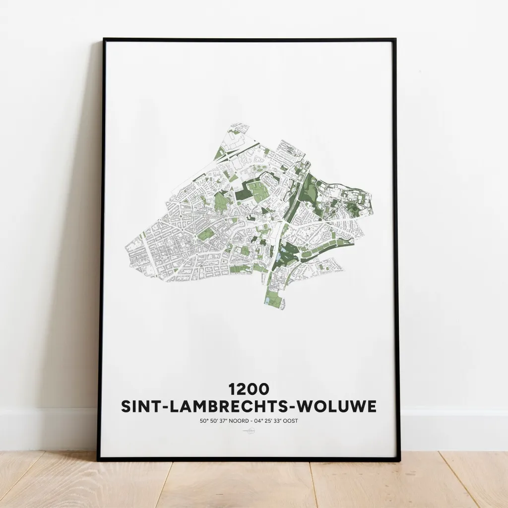 affiche-poster-carte-personnalise-woluwe-saint-lambert.webp